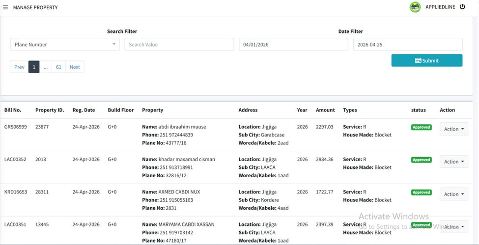 Property Tax Collection System